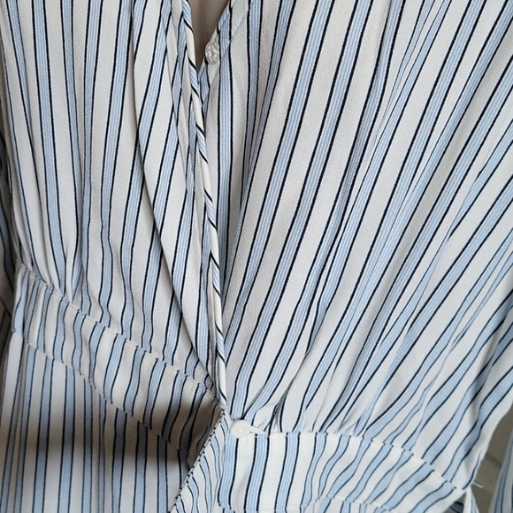 NWT Time and True Stripe Wrap Dress - Picture 5 of 8